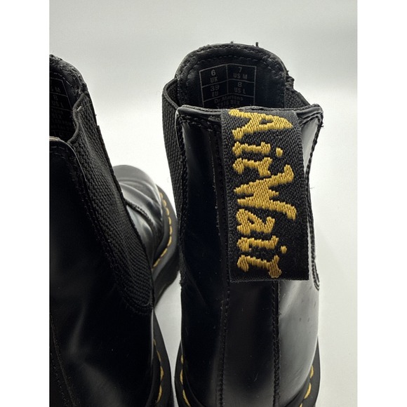 Dr Martens 2976 Women Air Wair Bouncing Soles Ankle Boots Black Sz 8 women 7 men - Picture 8 of 11